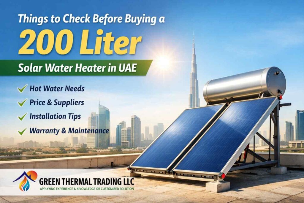 200 Liter Solar Water Heater UAE