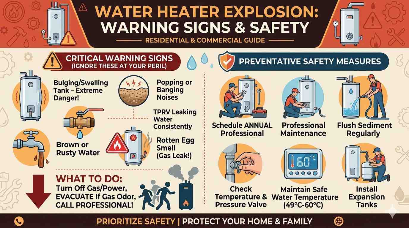 water heater explosion